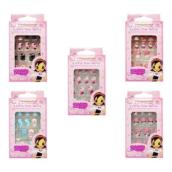 

120Pcs Child Makeup Toy Fake Nails Toy False Nail Tips Manicure Beauty Tools