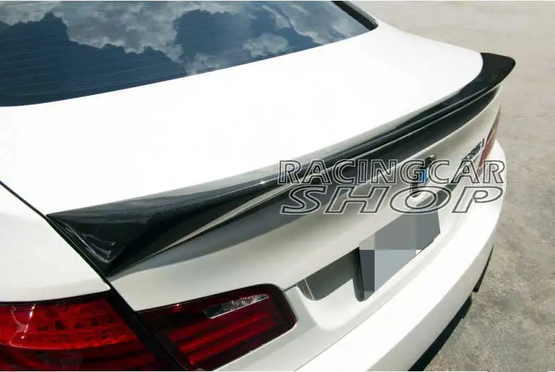 V TYPE REAL CARBON FIBER TRUNK SPOILER Fit For BMW F10 F18 5-SERIES 520i 523i 528i 535i 2011UP