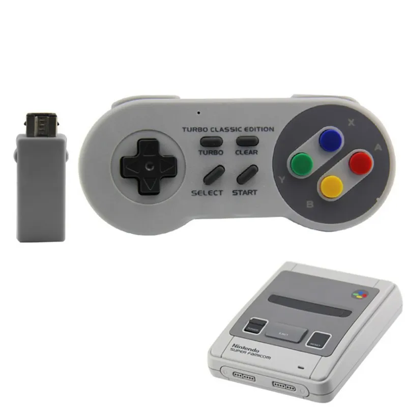 Беспроводной геймпад USB игровой контроллер Джойстик SNES 2,4G для Windows PC MAC Raspberry Pi RetroPie