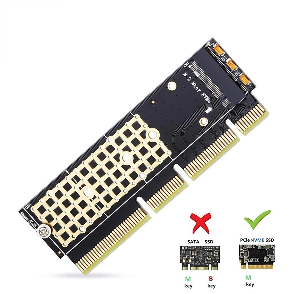 Адаптер с поддержкой PCIe X4x8x16 слот онаушский M.2 NVMe адаптер SSD для карты M2 Key M драйвер