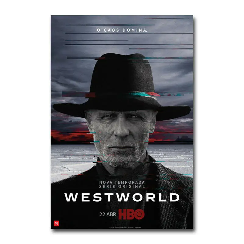 Westworld сезон 2 ТВ сериал Show шелковая ткань яркая декоративная наклейка|Рисование и