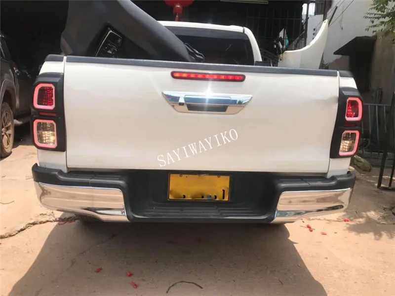 Светодиодный задний фонарь для Toyota Hilux Revo-18 светодиодный фонарь капот светодиодный задний фонарь отделка капота пикап авто аксессуары