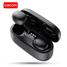 DACOM U7 TWS Bluetooth наушники настоящие Беспроводные наушники с микрофоном мини в ухо монитор громкой связи наушник для iPhone samsung huawei