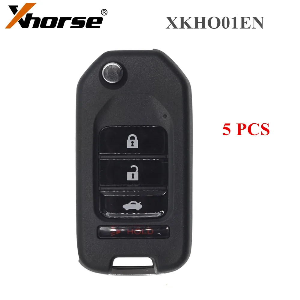 Xhorse XKHO01EN универсальный дистанционный брелок 3 + 1 кнопка для Honda тип VVDI инструмент