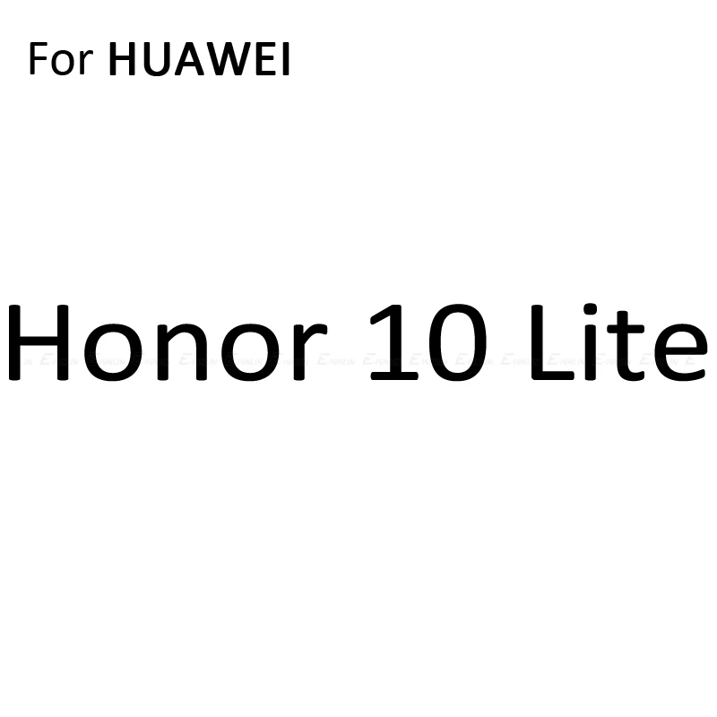 Мягкая задняя крышка протектор экрана для HuaWei Honor 9X10 8X Max 9 8 Lite 7S Pro 7X углеродное волокно наклейка защитная пленка не стекло - Цвет: For Honor 10 Lite