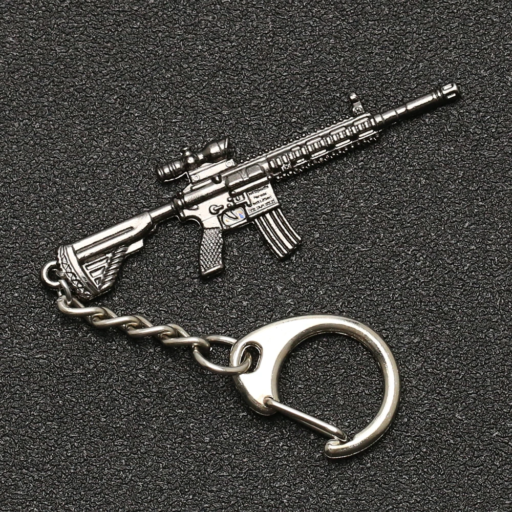 PUBG брелок M416 AKM шрам AWM M24 Kar98k VSS рюкзак Броня шлем сковородка расклешенный