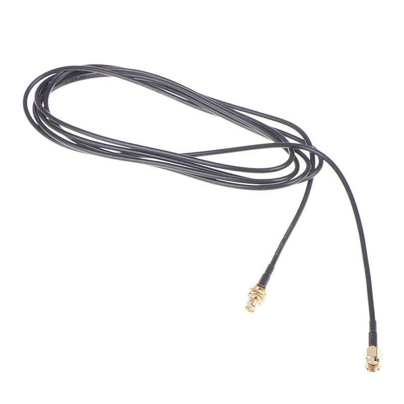 2m Standard RP-SMA Male To Female MF Jack Wifi Antenna Extension Cable Lead Wire Gold Plated Universal