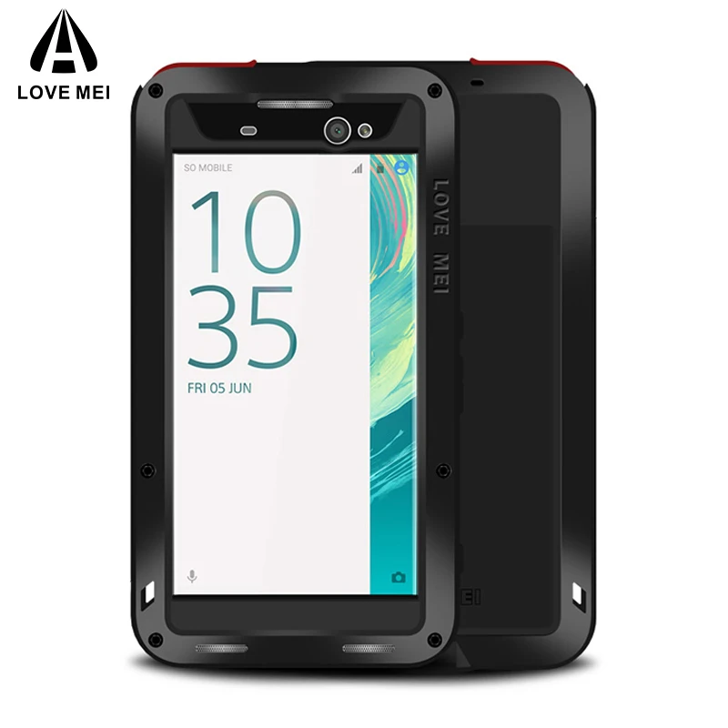 

LOVE MEI Metal Case For Sony Xperia XA Ultra Cover Aluminum Armor Shockproof Waterproof Case For Sony Xperia XA Ultra Capa Funda