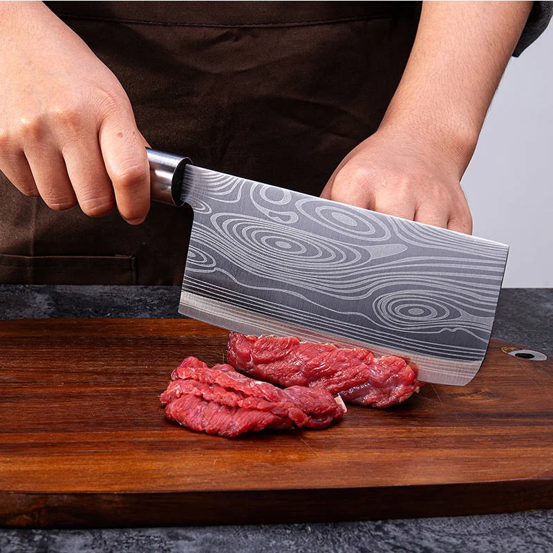 ZASSHU high quality 8 inches in utility knife laser Damascus steel kitchen knives sharp knife knife gift