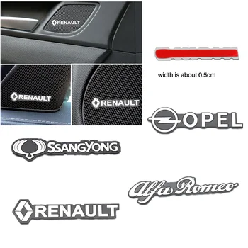 

4pcs Car Speaker audio Speaker Badge stereo Emblem sticker For Opel Skoda Fiat Citroen Chevrolet Ford Honda Toyota Ssangyong
