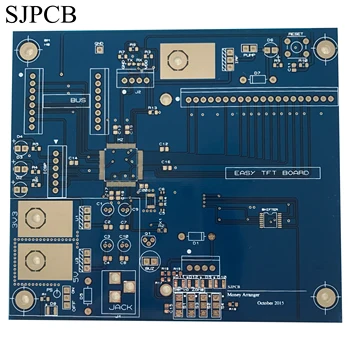 

SJPCB 2 Layers Metallized plated through hole PTH Blue Color Contact us to get PCB Quotation