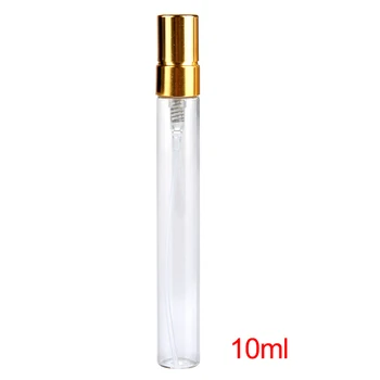 

Gold Sprayer Alumite Cap Empty Glass Atomizer Bottle Travel Mini Cosmetic Makeup Tools Lightweight Portable Refillable TSLM1