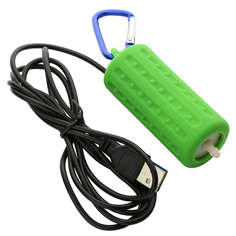 1Pc Portable Mini USB Aquarium Fish Tank Oxygen Air Pump Mute Energy Saving Supplies Aquatic Terrarium Fish Tank Accessories
