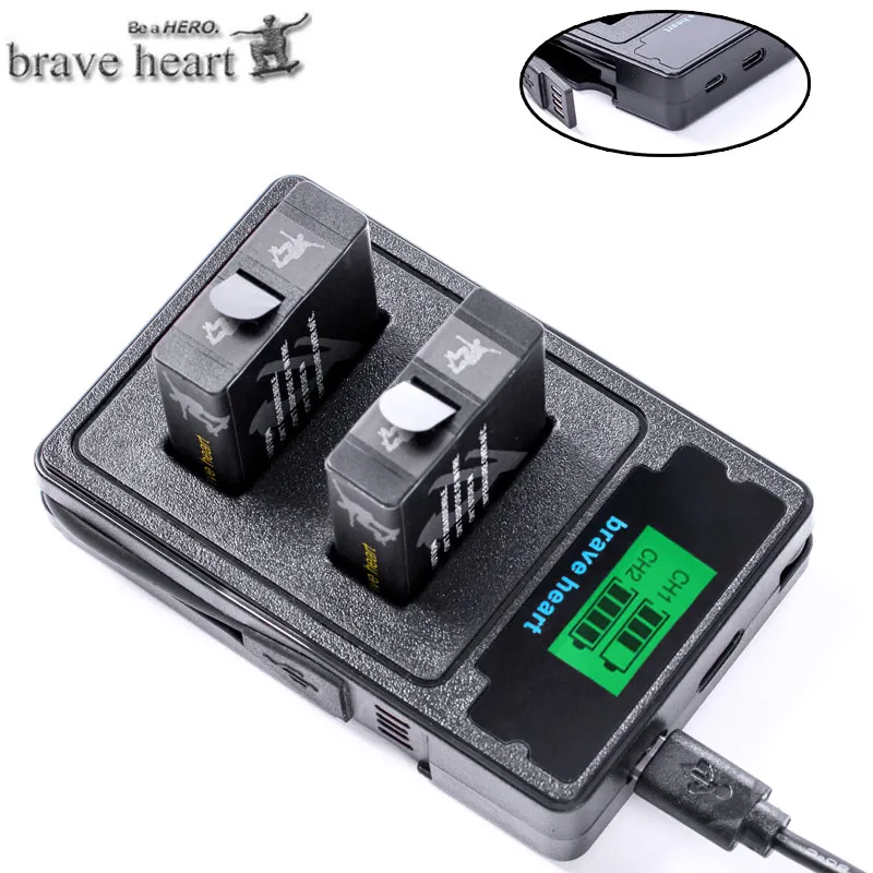 Аккумулятор 1600mAh bateria hero 7 hero 5+ USB зарядное устройство для GoPro hero 5 6 7 hero 6 hero 7 black edition аксессуары для камеры