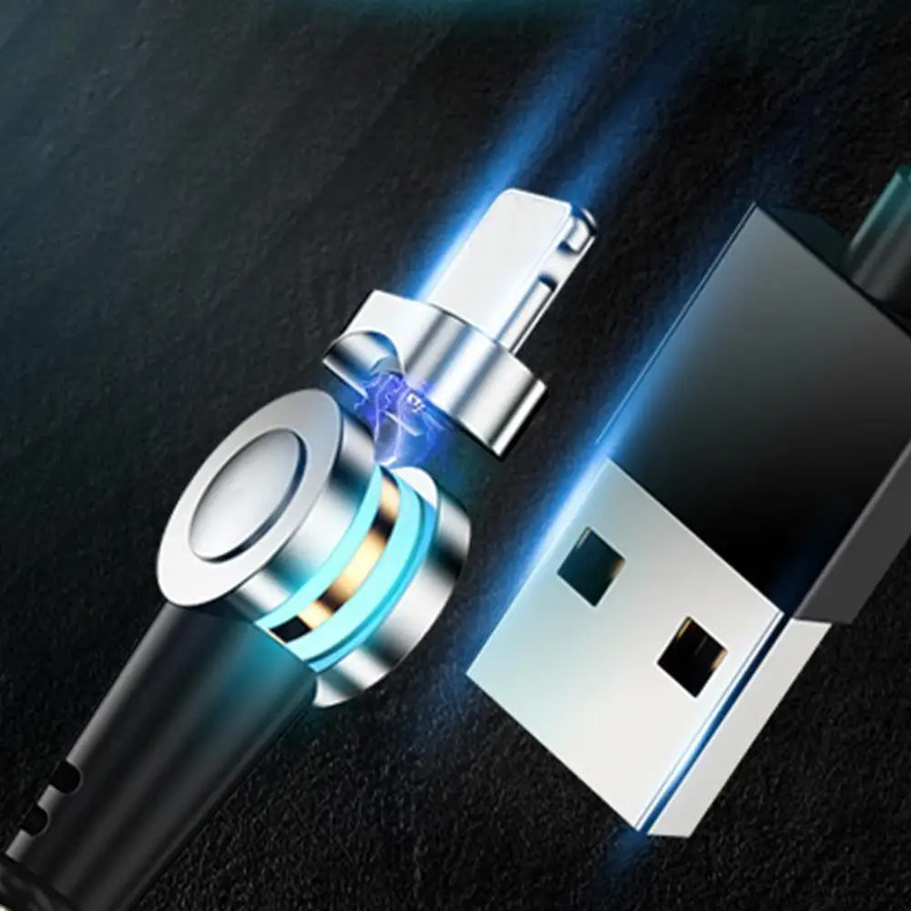 Магнитный usb-кабель с поворотом на 180 градусов, быстрая зарядка 5A для Xiao mi C, USB type mi Cable c huawei, зарядное устройство mi cro usb X2U6