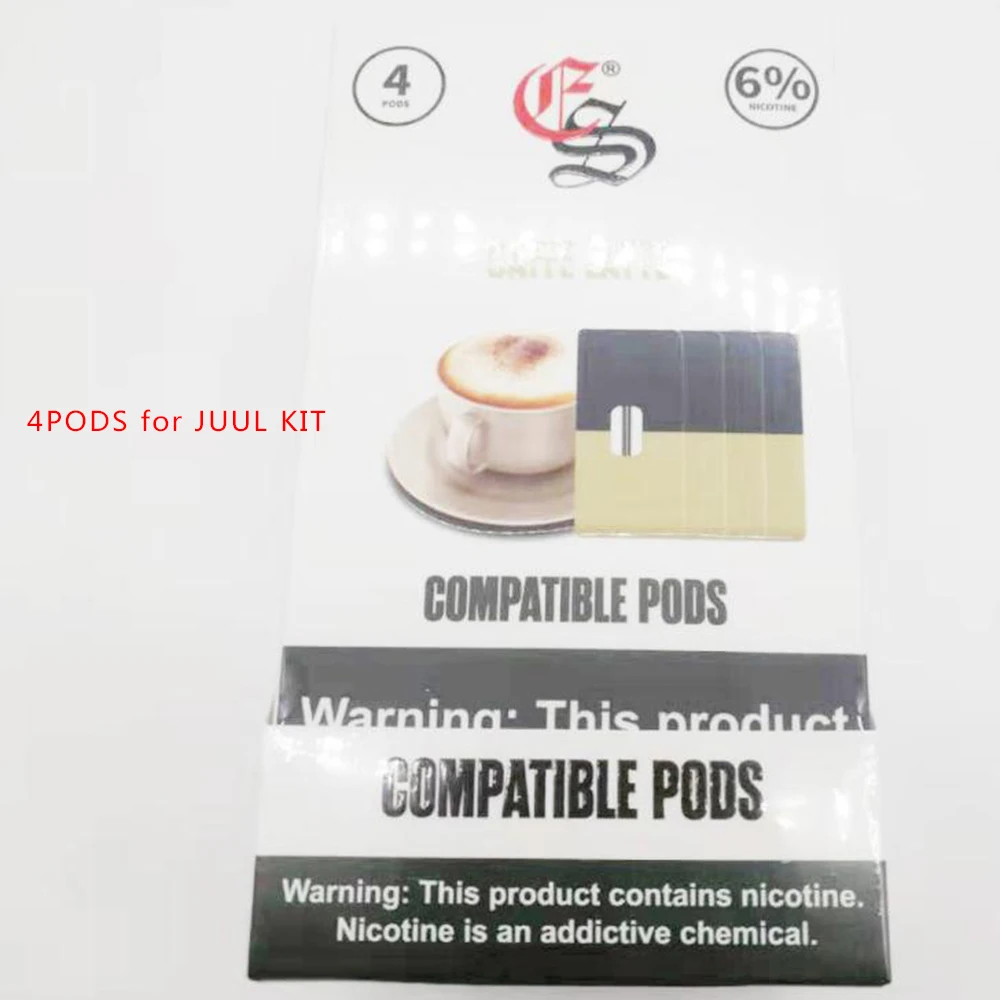 Комплект Kamry XJ Vape Pod, 250 мА/ч светодиодный модуль с индикатором мощности, ручка vaporizerl для Juul pod - Цвет: Coffee Latte