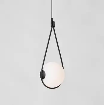 

Nordic glass ball lampshade pendant light for bedside drop lamp dinning table hanglamp Italy designer light suspension luminaire