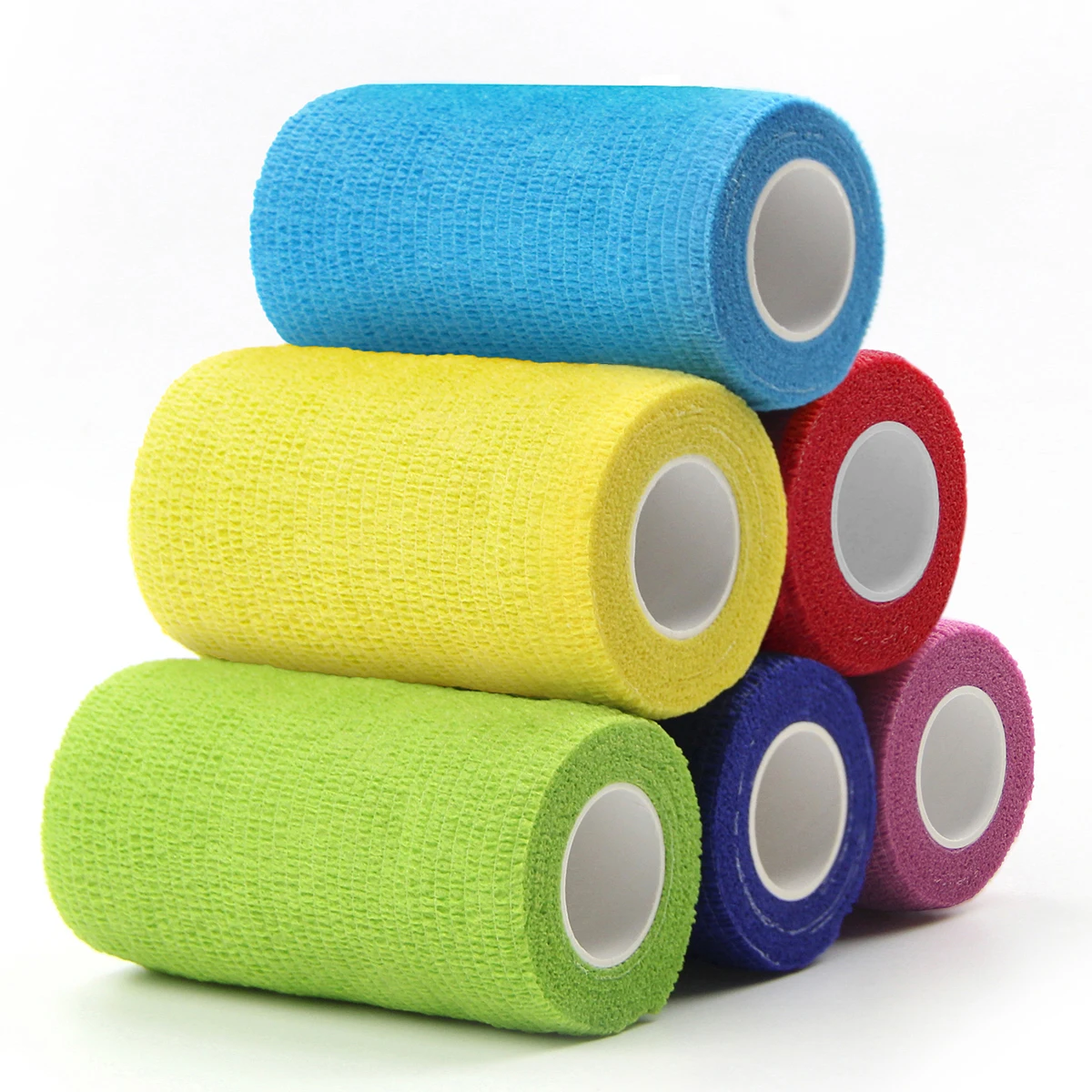 10cm*4.5m 6 Rolls Self Adhesive Bandage Elastic Bandage Nonwoven Waterproof Sports Tape Medical