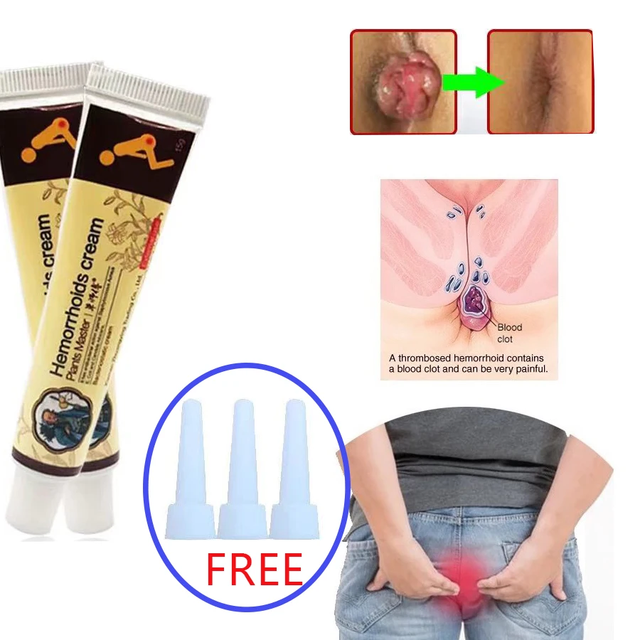 Medical herbal Hemorrhoid cream Relieve Pain Anal Bleeding Internal Hemorrhoids musk Ointment | Красота и здоровье