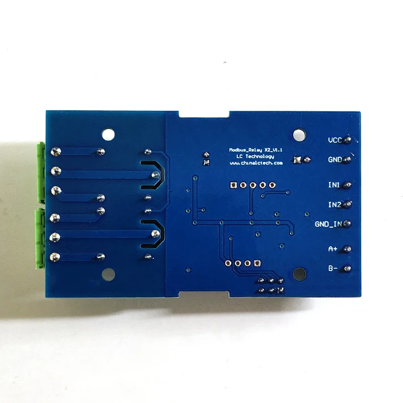 Для Modbus RTU 2 канала 12 В релейная Выходная плата модуль переключатель вход RS485 / TTL UART