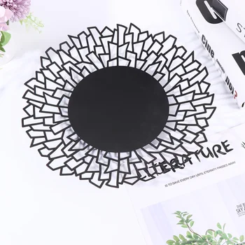 

Iron Snacks Dish Creative Fruits Storage Dish Simple Funny Dish for Home Store (Black 01 Style)