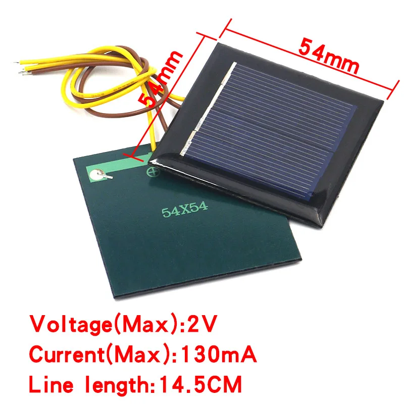 Solar Panel 1V 2V 3V 4V 6V 80MA 100MA 120MA 130MA 160MA 210 Cell Diy Charger