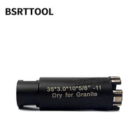 BSRTTOOL 1pc 35mm foret à noyau de diamant avec meuleuse d'angle à filetage 5/8-11 pour diamant carreaux de céramique granit marbre 2
