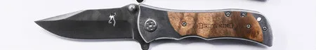 BROWNING открытый складной нож кемпинг спасательный армейский нож Портативный черный цвет дерево Browning EDC нож открытый инструмент - Цвет: large339