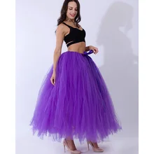 7 ชั้น 100 ซม.Tulle Tutu ตารางกระโปรงพัฟกระโปรงผู้หญิง Faldas ตกแต่งฝักบัวเด็กงานแต่งงานเพื่อนเจ้าสาวยา...(China)