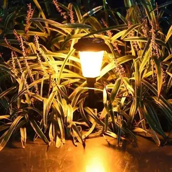 

Lighting Lamp Solar Power Waterproof LED Flickering Path Light 1PCS/4PCS Hexagon Eco-Friendly Garden IP65 Flame Lights