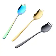 Творческий 304 Нержавеющая сталь вилка лапша быстрого приготовления спагетти салатная Ложка Вилка для фруктов лапши быстрого приготовления мороженого Кухня набор столовых приборов