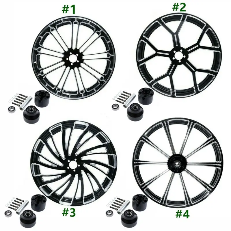 Мотоцикл 26 ''x 3 5'' передний обод колеса ступица одиночный диск для Harley Touring