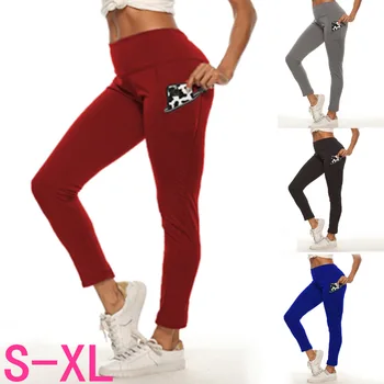 

2020 sports legging with pocket for women fashion new female workout stretch pants plus size Elastic fitness leggings leggins