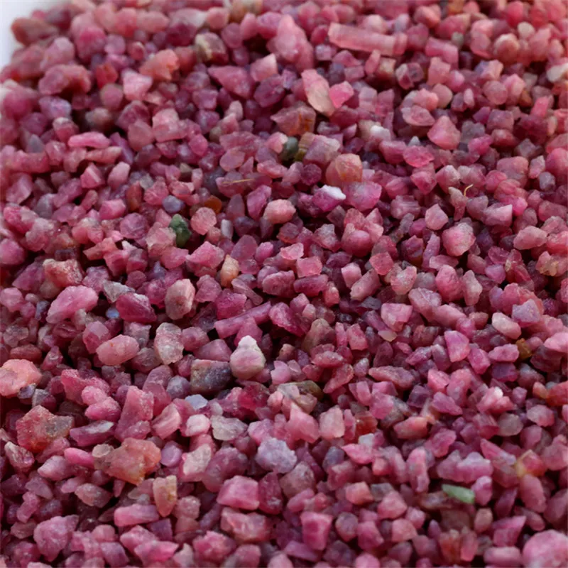 Натуральный Цветной турмалиновый гравий Rubellite камень кристалл минеральный очищающий образец натуральные камни и минералы