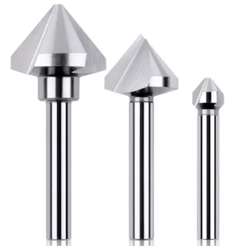 

Three Edges Single Edge Chamfering Knife 90 Degree Full Grinding Chamfering Knife Tool Milling Cutter Chamfering Tool Hole Open
