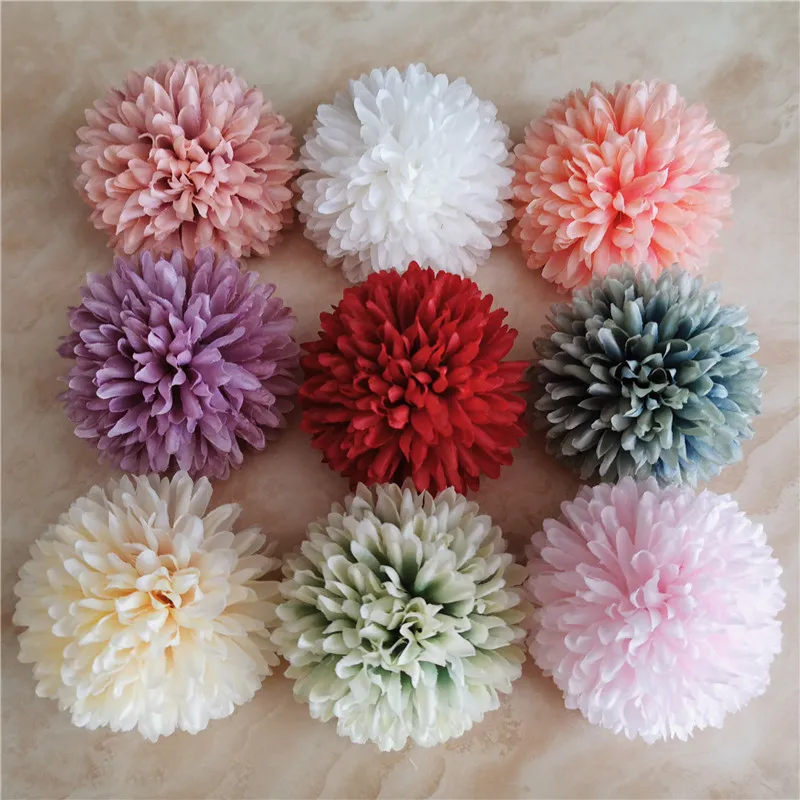 50pcs 11Colors Silk Artificial Carnation Flower Head Wedding Home Decoration DIY Wreath Gift Box Scrapbooking Craft Fake | Дом и сад