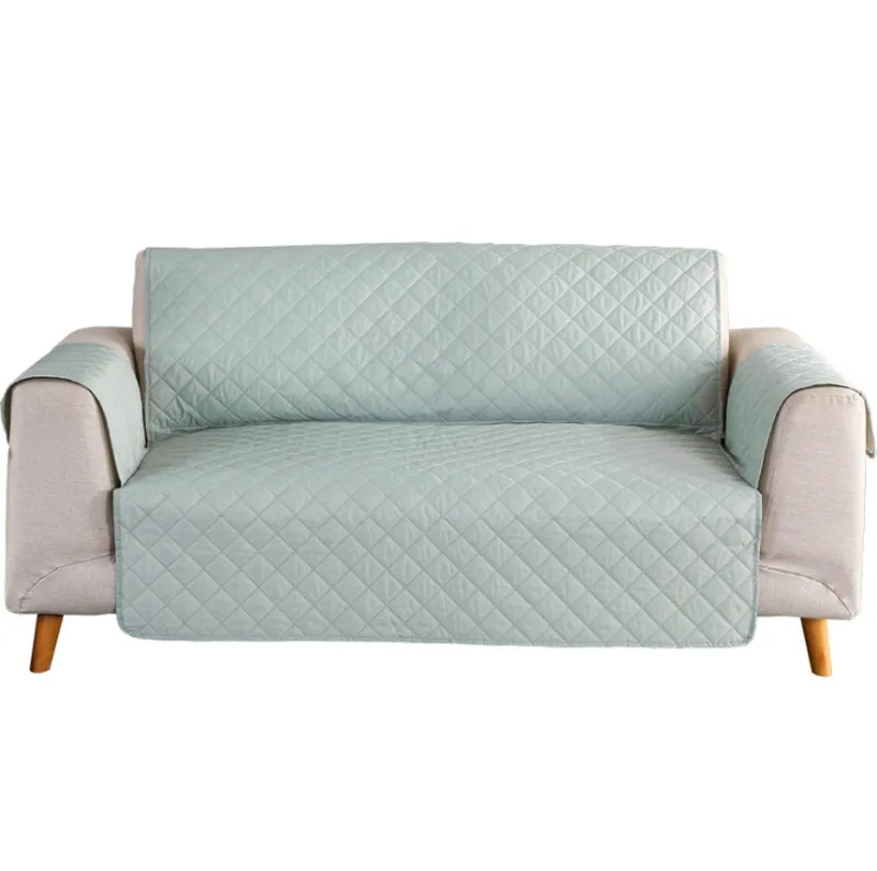 100% водонепроницаемый Loveseat чехол для кожаного дивана стеганая мебель протектор оставаться на месте чехол для дивана предотвращает пятна