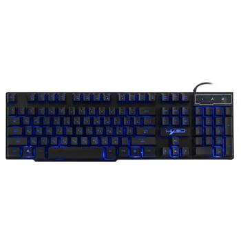 

USB Wired Russian/English Gaming Keyboard 3LED Backlit 104 Keys for Computer
