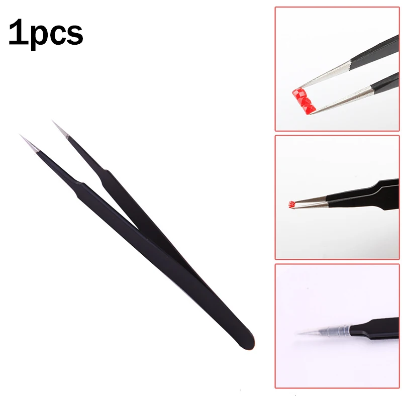 

DIY 5D Square Diamond Painting Accessories Excellent Quality Tweezers Straight Stainless Steel Industrial Anti-static Tools