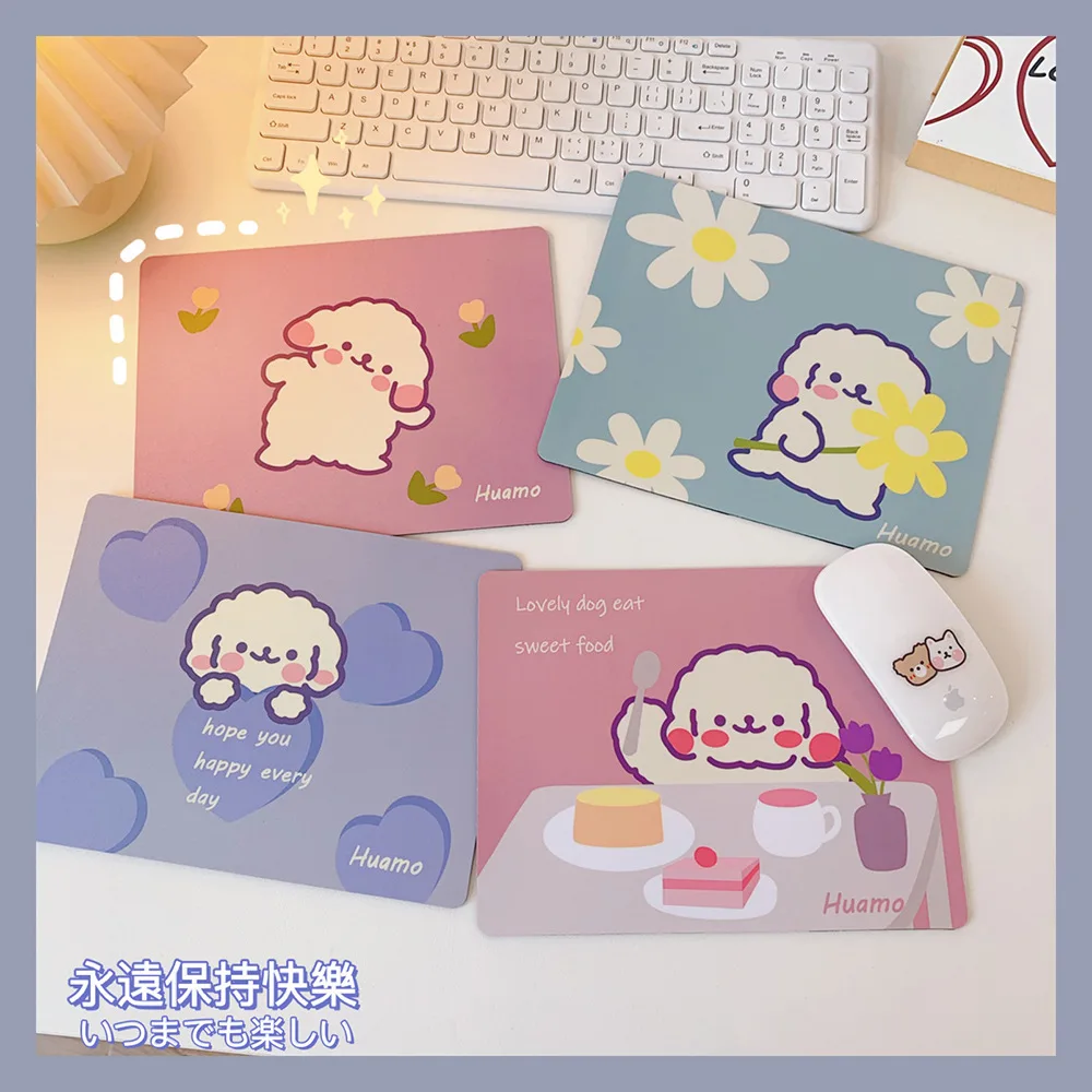 

Cute Cartoon Puppy Mouse Pad Student Computer Mouse Non-slip Notebook Pad Office Keyboard Protection Pad Table Mat