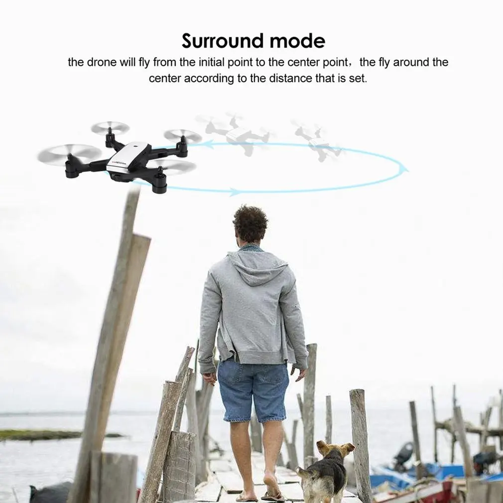 2,4G FPV складной gps Дрон Смарт RC Квадрокоптер с 0.3MP/720P Регулируемая Wi-Fi камера в режиме реального времени удержание высоты Безголовый режим игрушка