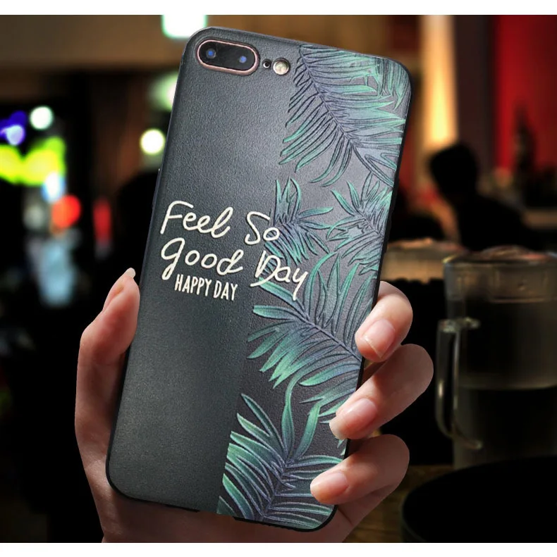 Premium Relief Soft Silicone Phone Back Cover