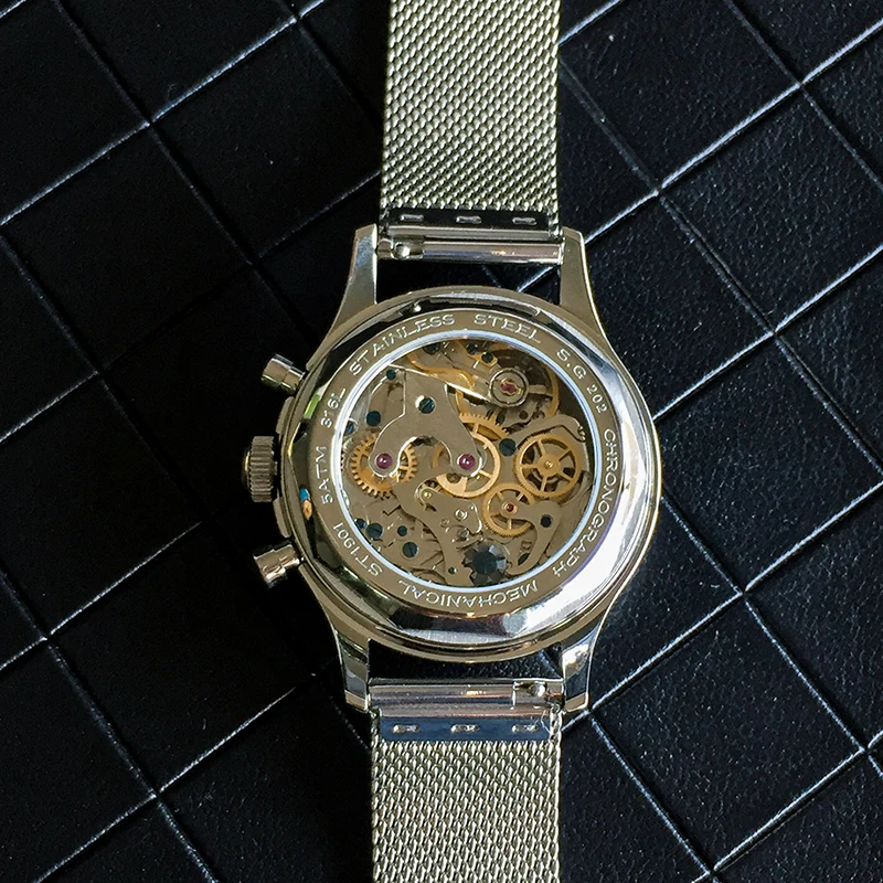 Sugess Luxury Chronograph Mechanical Mens Watch ST1901 Movement 40mm Sapphire Mesh Belt Watch For Men Pilot 1963 Fashion H9bbf3c44d5414c17810b45ccf0270057a - Sugess Luxury Chronograph Mechanical Mens Watch ST1901 Movement 40mm Sapphire Mesh Belt Watch For Men Pilot 1963 Fashion