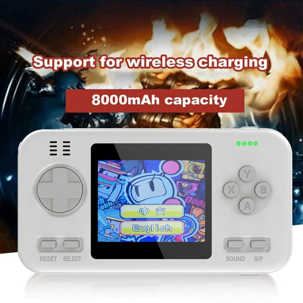 416 игры ретро игровая консоль Путешествия Портативная игровая система, power Bank 8000MAh аккумулятор 2,8 дюймов цветной экран портативная игра Machin
