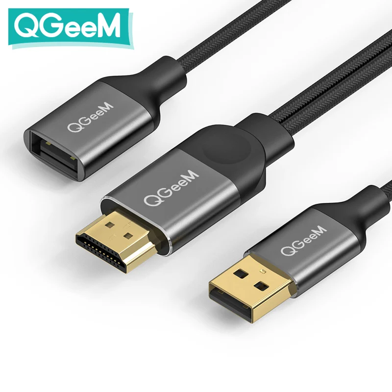 Кабель USB HDMI QGeeM для iPhone 8X7 6 Plus iPad ТВ телефонов Android адаптер MHL конвертер 1080P кабель