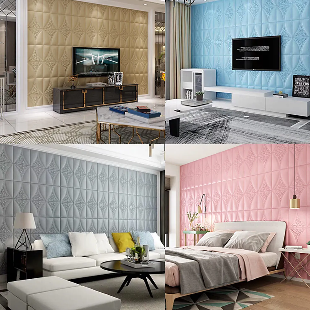 3D Waterproof Brick Wallpaper DIY Wall Poster Self Adhesive Foam Wall Stickers for Bedrooms Living Room Home TV Wall Decor 3D Waterproof Brick Wallpaper DIY Wall Poster Self Adhesive Foam Wall Stickers for Bedrooms Living Room Home TV Wall Decor