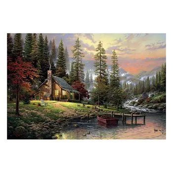 

Artoree DIY 5D Diamond Painting by Number Kit for Adult Full Drill Diamond Embroidery Dotz Kit Home Wall Decor Woods House