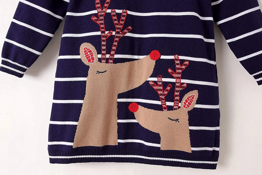 Новинка года; Рождественский свитер для маленьких девочек; зимний свитер с меховым помпоном и вышивкой Санта Клауса; осенний хлопковый свитер для маленьких мальчиков; милые вязаные топы