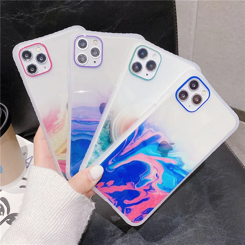 Роскошный абстрактный мраморный текстурный чехол для телефона iphone 11 Pro Max 7 8 plus