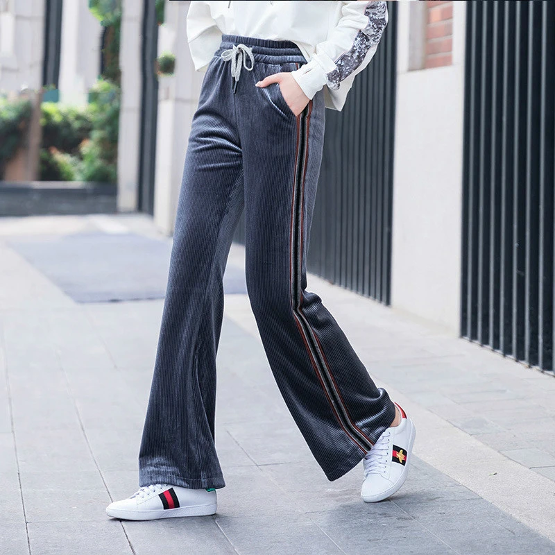 Casual Vintage Streetwear  Womens Fashion  Neon Green  High Fashion  Female Pants  Wide Leg champion sweatpants